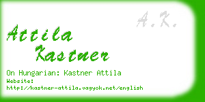 attila kastner business card